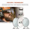 Ergodyne Skullerz 8994 Anti-Scratch/Anti-Fog Hard Hat Face Shield, Cap-Style/Safety Helmet Adapter, Clear Lens 60243